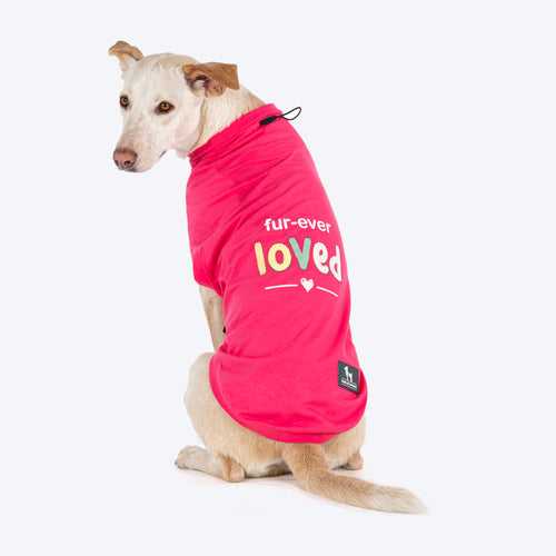 HUFT Fur-Ever Loved T-Shirt For Dogs - Pink