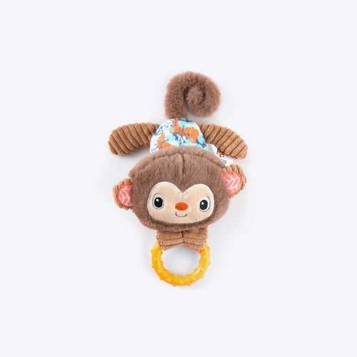 FOFOS Monkey Squeaky Chew Toy For Puppy - Brown