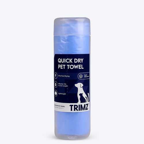 Trimz Quick Dry Absorption Pet Towel - Blue