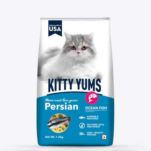 Kitty Yums Ocean Fish Persian Cat Dry Food - 1.2 kg