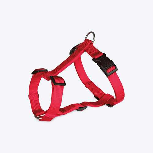 Trixie Premium Nylon H-Harness For Dogs - Red