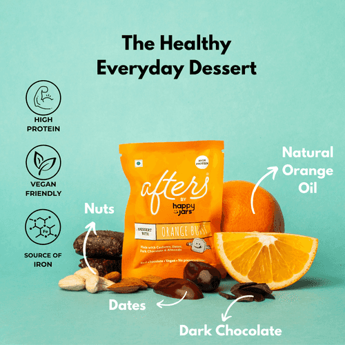 Orange Burst Afters - High Protein Dessert, 122Kcal only, Healthy Sweets