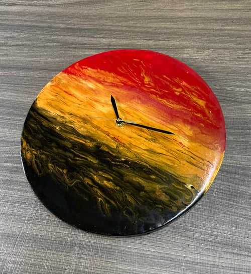 RESIN ART WALL CLOCK