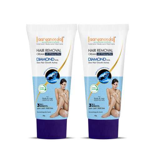 Diamond Hair Removal Cream-60gm each ( Pack of 2 )