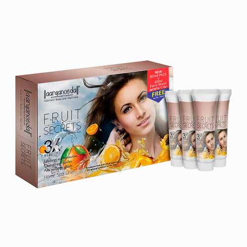 Fruit Secrets Home Spa Facial Kit- 80gm+ 60 Ml FaceWash Free