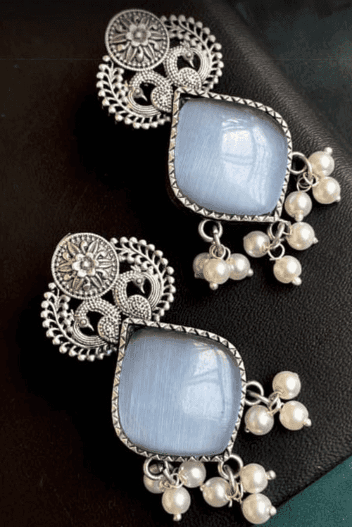 Grey Mayur (EARRINGS)