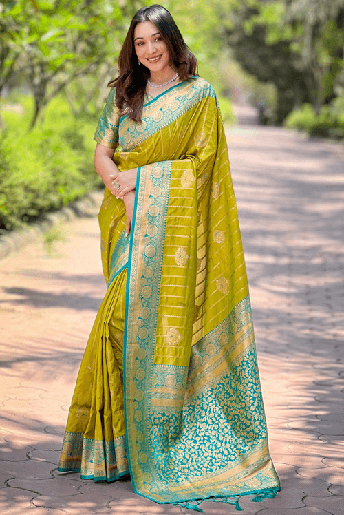 Bhadrakali - Olive (SAREE)