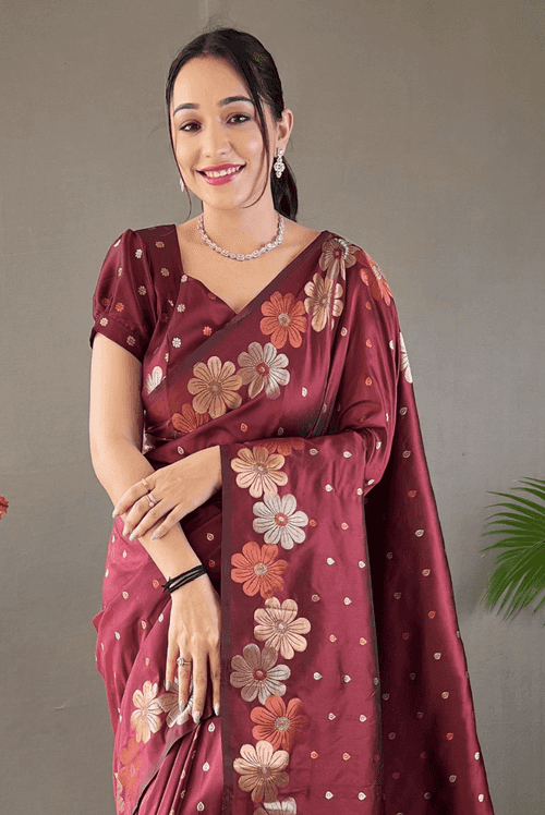 Siya - Maroon (SAREE)