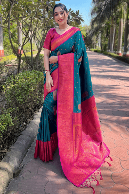 Yashi - Peacock Green (SAREE)