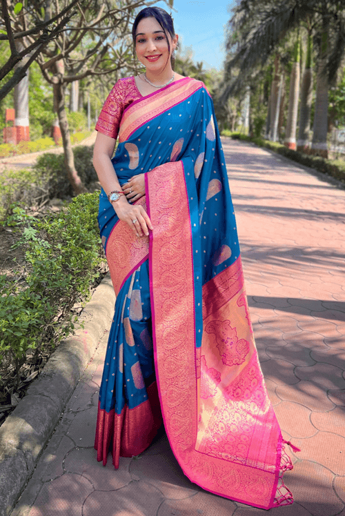 Yashi - Royal Blue (SAREE)