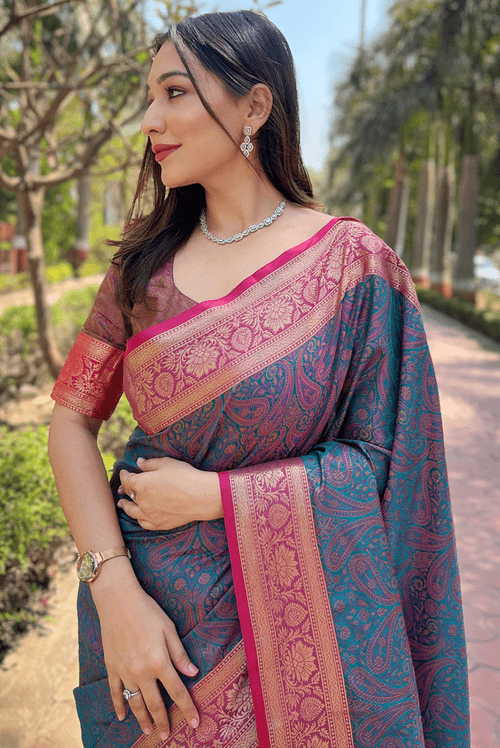 Yakeen - Blue (SAREE)