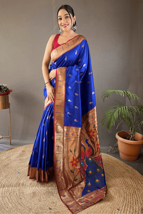 Rukmani - Royal Blue (SAREE)