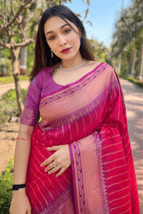 Pankti - Fuschia (SAREE)