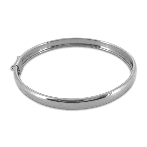 Thick Bangle Bracelet |White