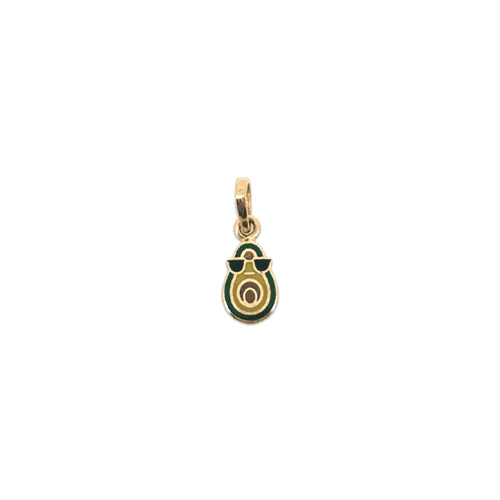 Enamel Avocado Pendant