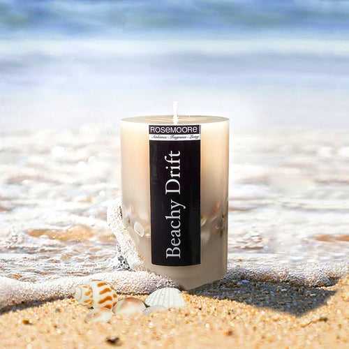 Rosemoore Beachy Drift Scented Pillar Candle