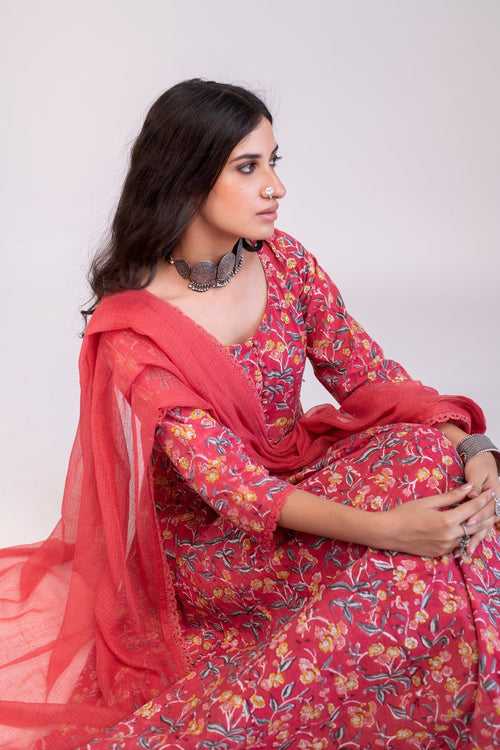 Ruby Anarkali Kurta