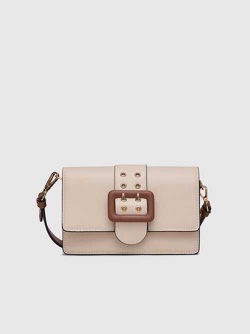 Adrianne Metal Buckle Crossbody Bag