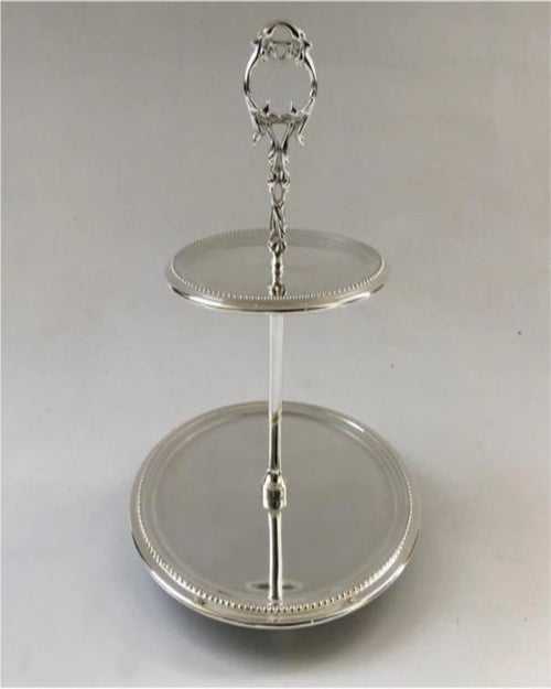 Charlie Silver Plated Cake Tray