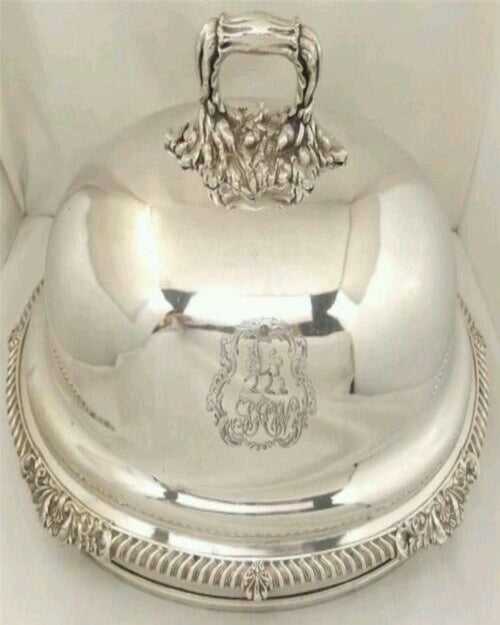 Modern Silver Plated Dish Collar