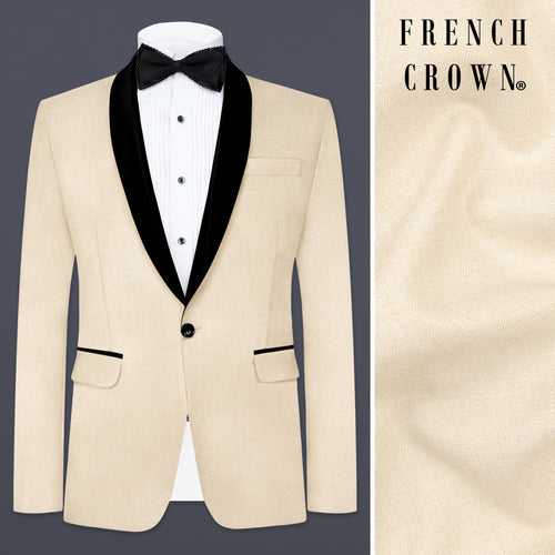 Mercury Cream Tuxedo Blazer