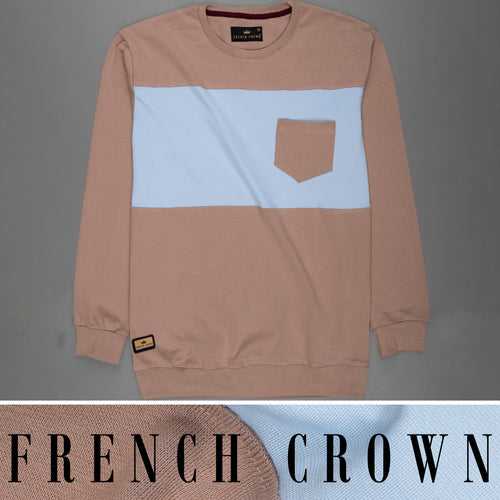 Sandrift Brown Full Sleeve Premium Cotton Jersey Sweatshirt