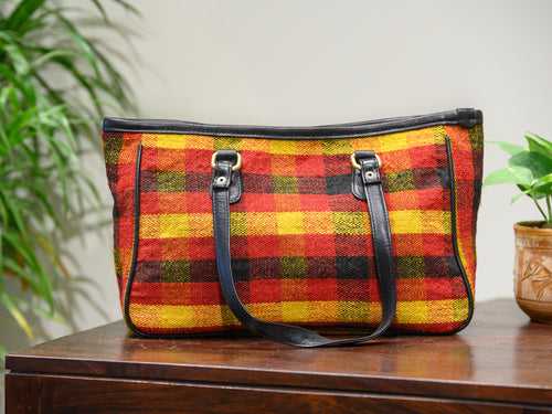 Bright Multi colored Turkish Kilim Handbag