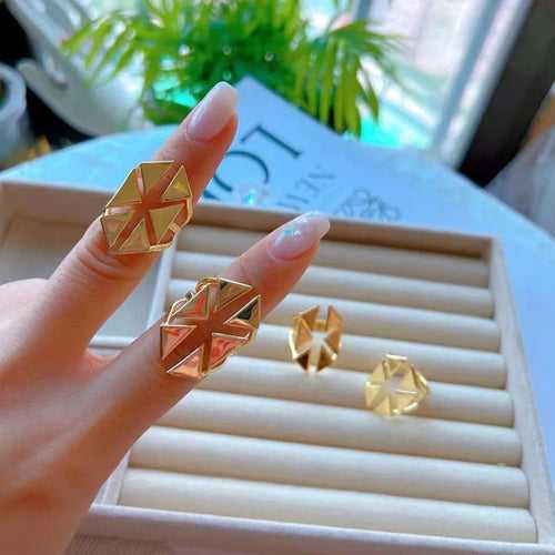 Cut-Out Triangle Ring