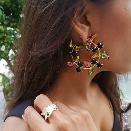 Poppy Earrings (Green)