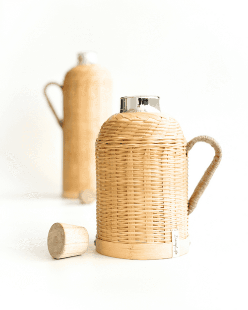 DaisyLife Woven Bamboo Water Flask