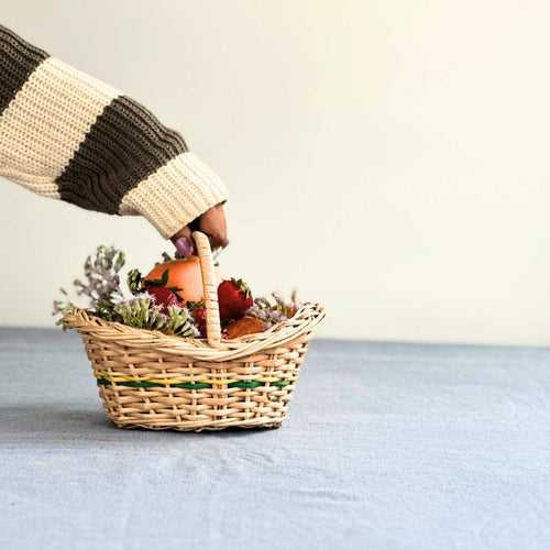 Flower Girl Wicker Basket