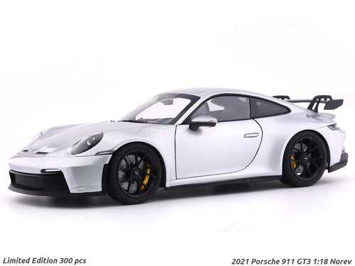 2021 Porsche 911 GT3 silver 1:18 Norev diecast Scale Model car