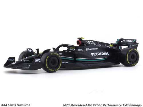 2023 Mercedes-AMG W14 E Performance Lewis Hamilton 1:43 Bburago Formula 1 diecast scale model car