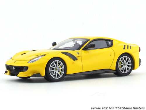 Ferrari F12 TDF Yellow 1:64 Stance Hunters diecast scale model car