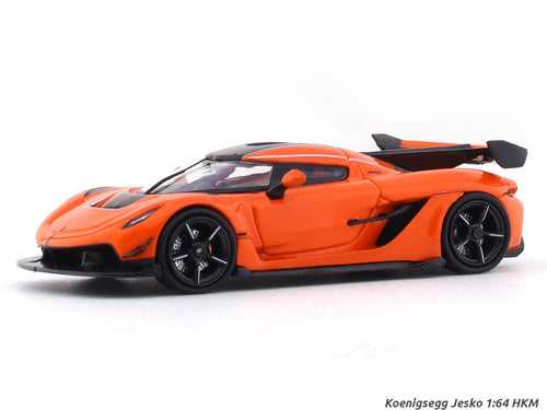 Koenigsegg Jesko orange 1:64 HKM diecast scale model car miniature