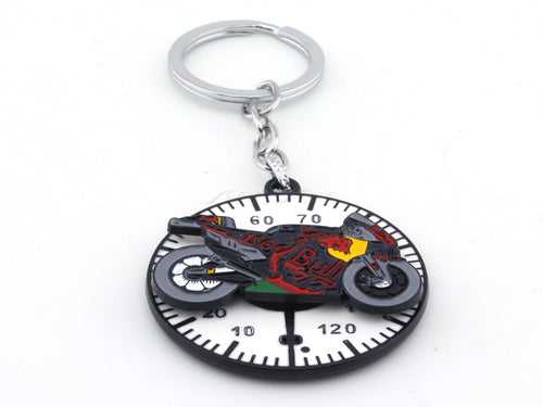 Redbull bike spinning metal keyring / keychain