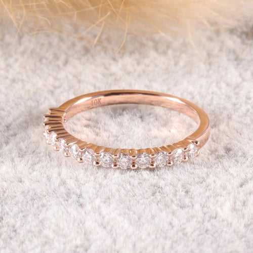 10Kt Gold Eternity Band Natural Diamond Engagement/Wedding Ring
