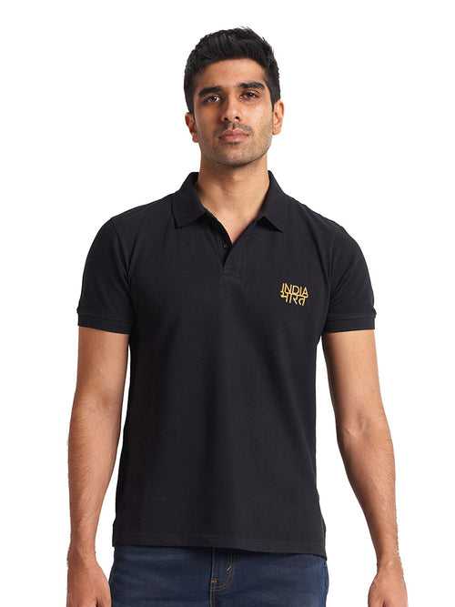 Bharat-India Polo Shirt - Black