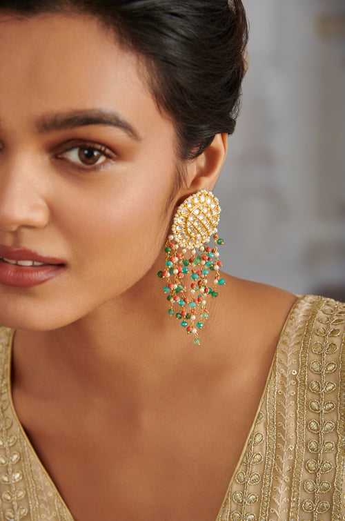 Oishi Kundan Earrings