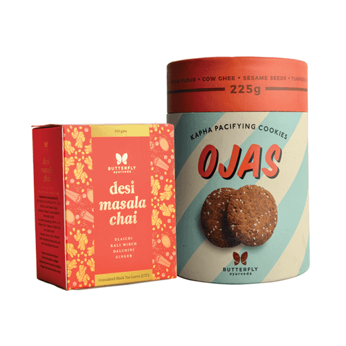 Desi Masala Chai & Ojas Cookies Combo