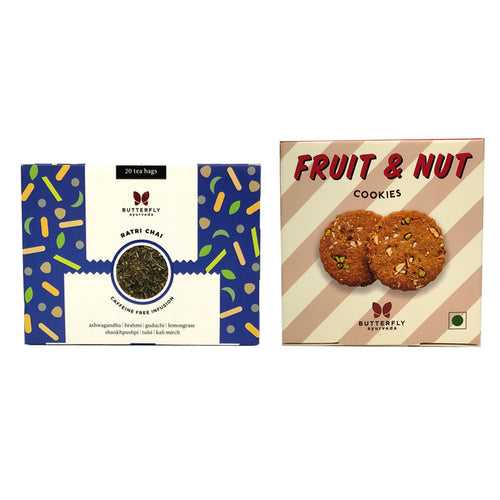Ratri Chai and Fruit & Nut Cookies Combo