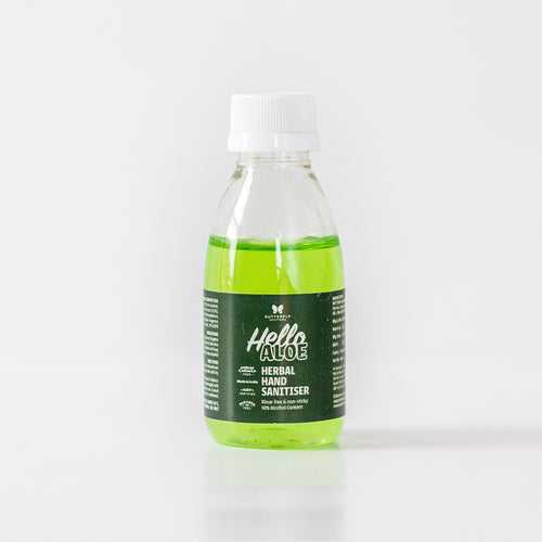 Hello Aloe Herbal Hand Sanitizer for germ free and soft hands