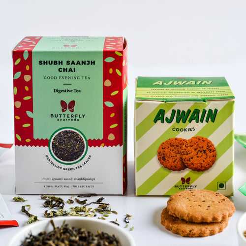 Shubh Saanjh Chai & Ajwain Cookies Combo