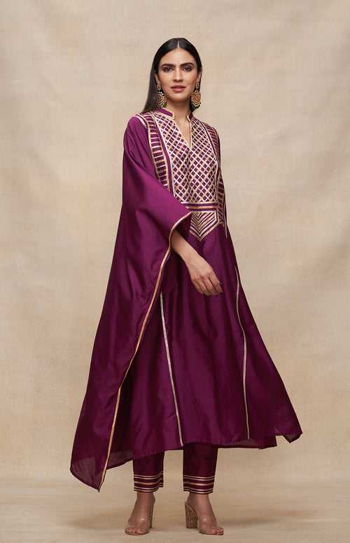 Wine Gota Kaftan