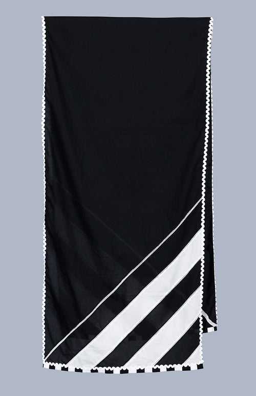 Black & Off White Stole