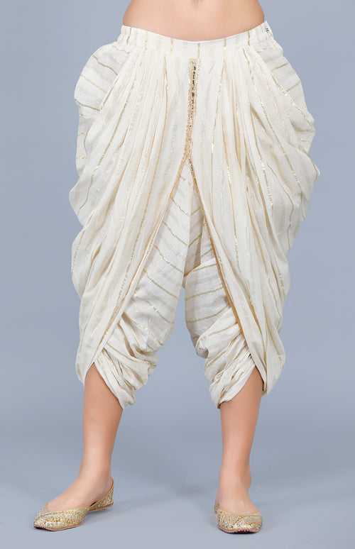 Barfi Off-White Dhoti