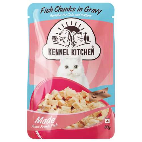 Kennel Kitchen Fish Chunks in Gravy - 80g pack