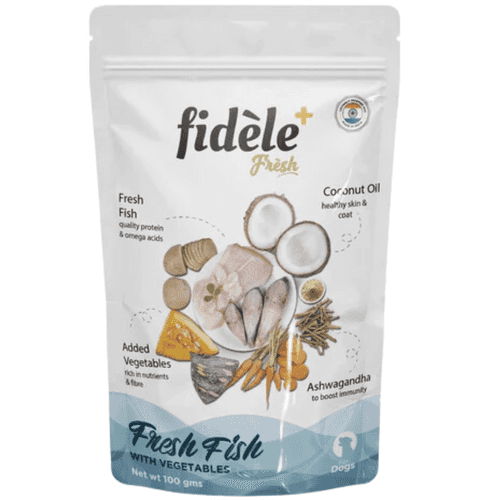 Fidele Fresh Fish With Vegetables Dog Gravy Pouch 100 gm