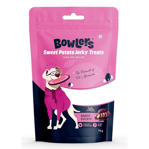 Bowlers Sweet Potato Jerky Treats 70gm