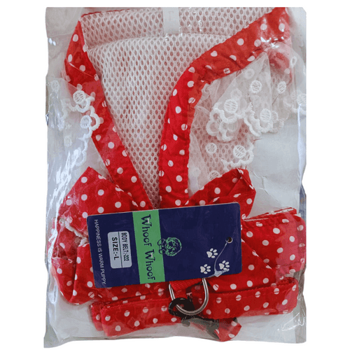 Fancy Cloth Body Belt Ribbon Very Charming Polka Red Large